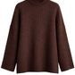 Mock Neck Ribbed Pullover