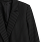 Notch Collar Striped Blazer