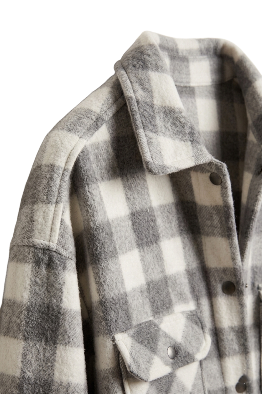 Plaid Buttoned Overshirt