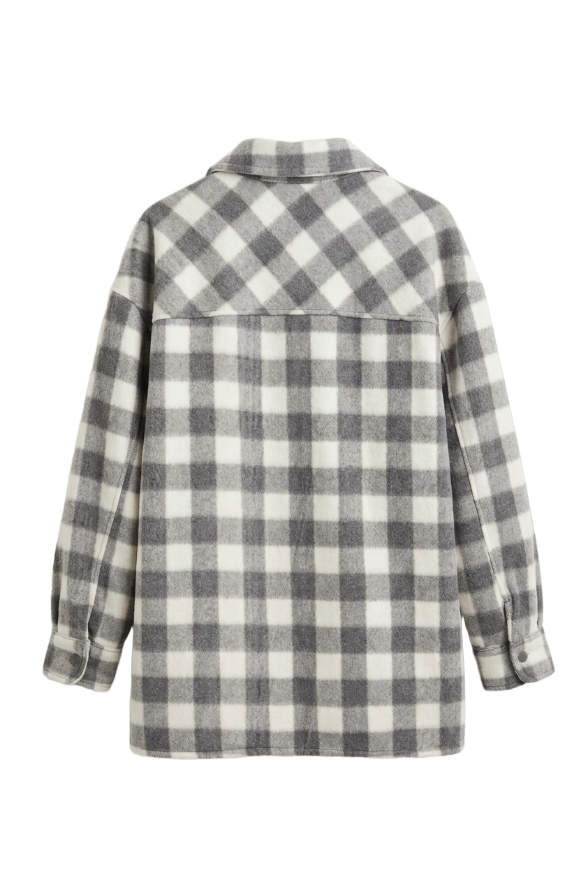 Plaid Buttoned Overshirt