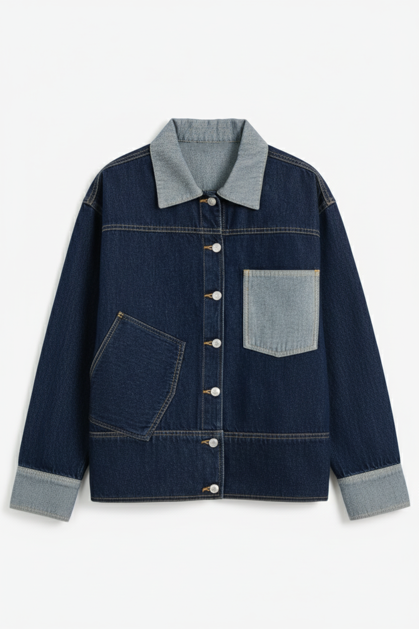 Two-Tone Denim Jacket