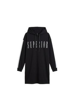 Hooded Lounge Sweatshirt Dress