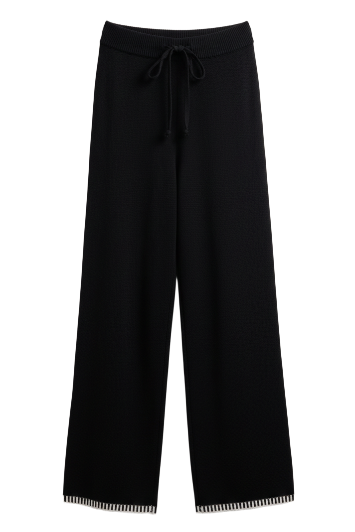 Wide-Leg Knit Pants