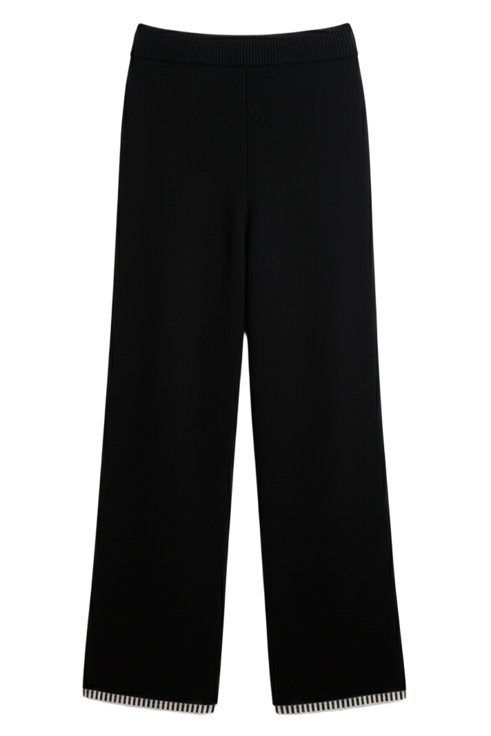 Wide-Leg Knit Pants