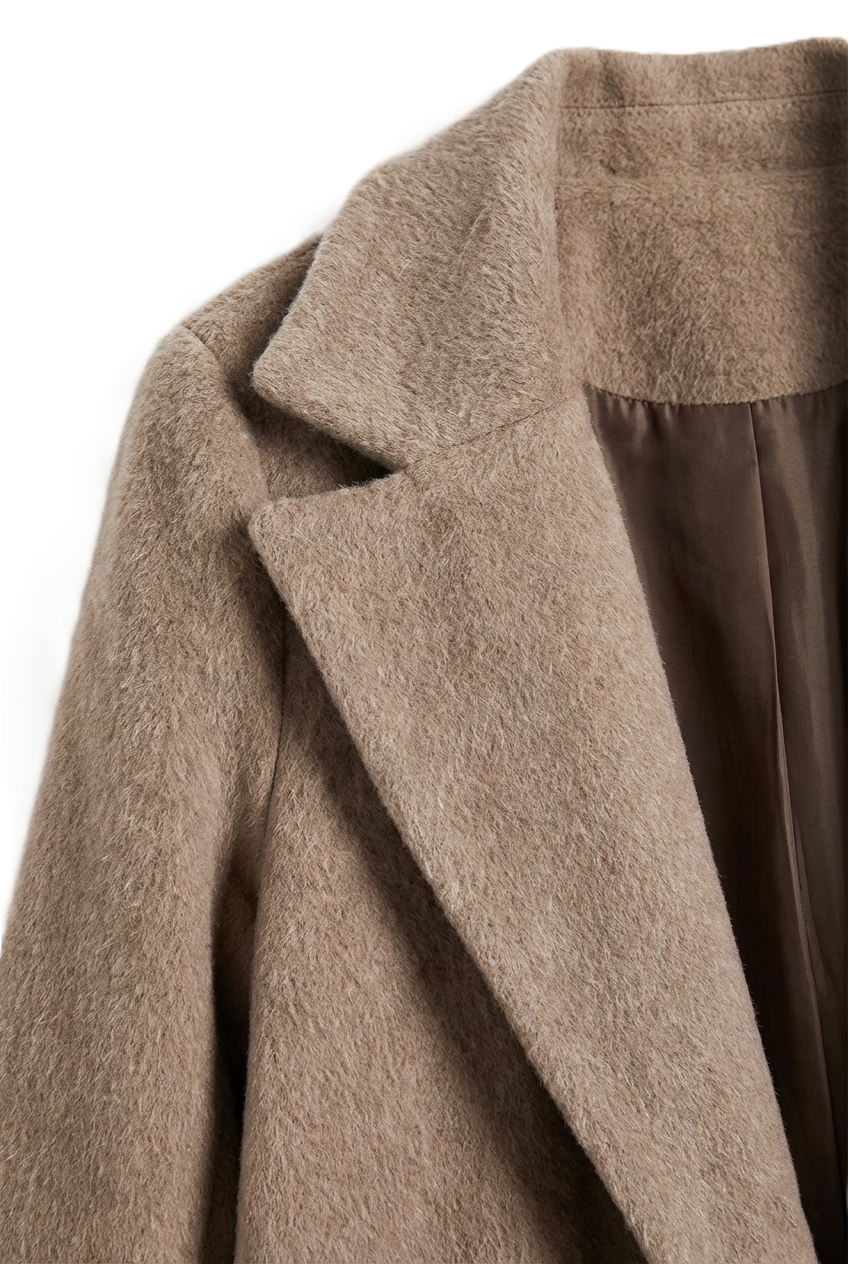 Open-Front Midi Coat