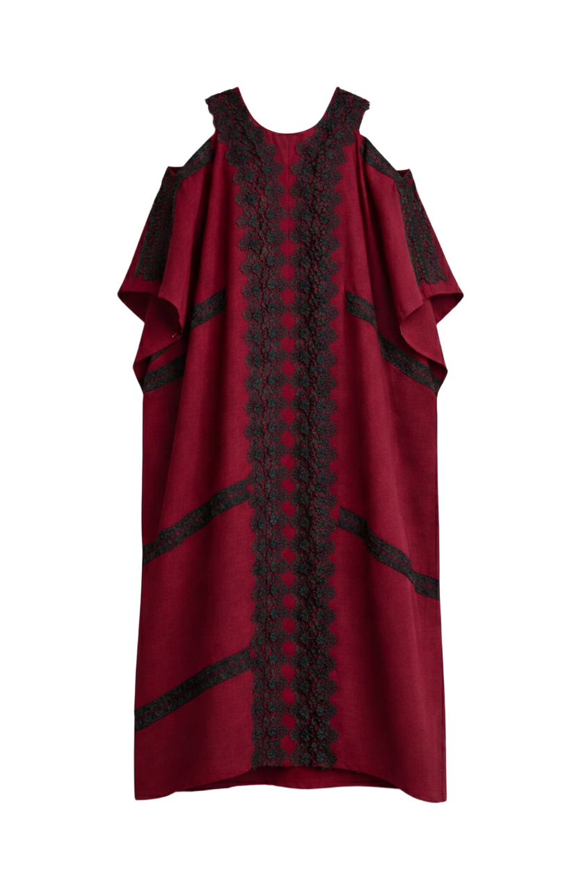 Cold-Shoulder Cutout Abaya