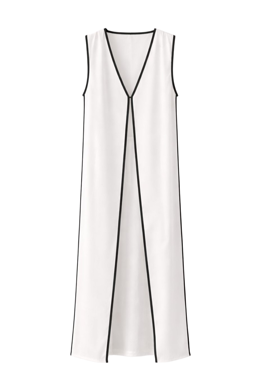 Sleeveless Long Vest