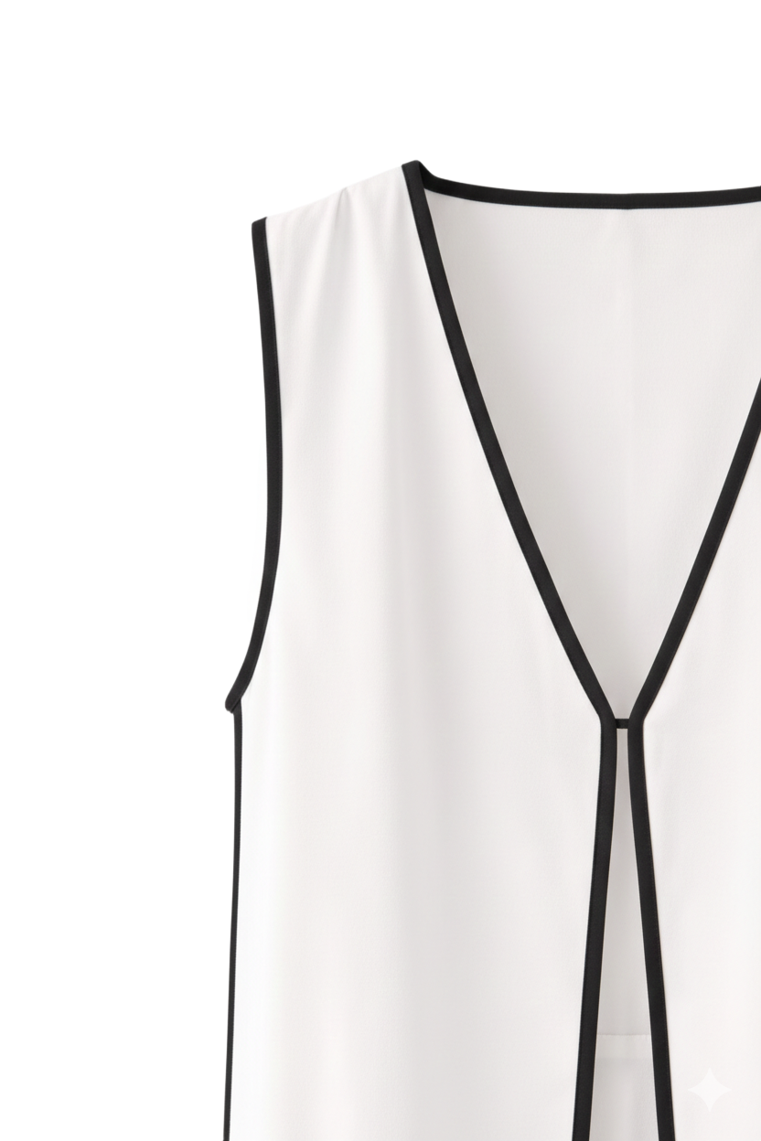 Sleeveless Long Vest