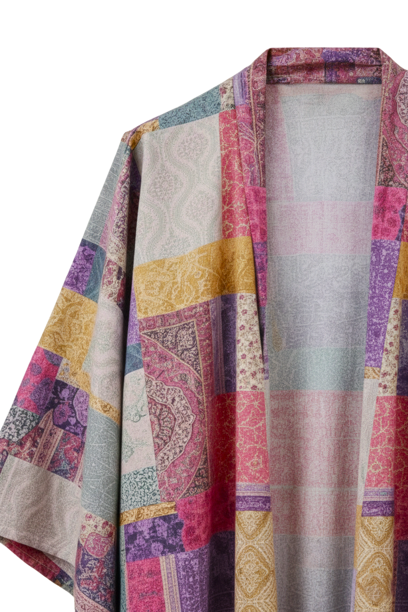 Vintage Patchwork Kimono