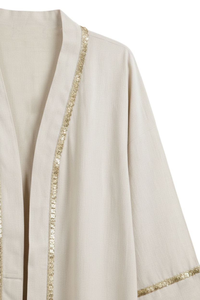 Sequin Maxi Kimono