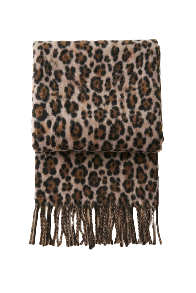 Leopard-Print Scarf