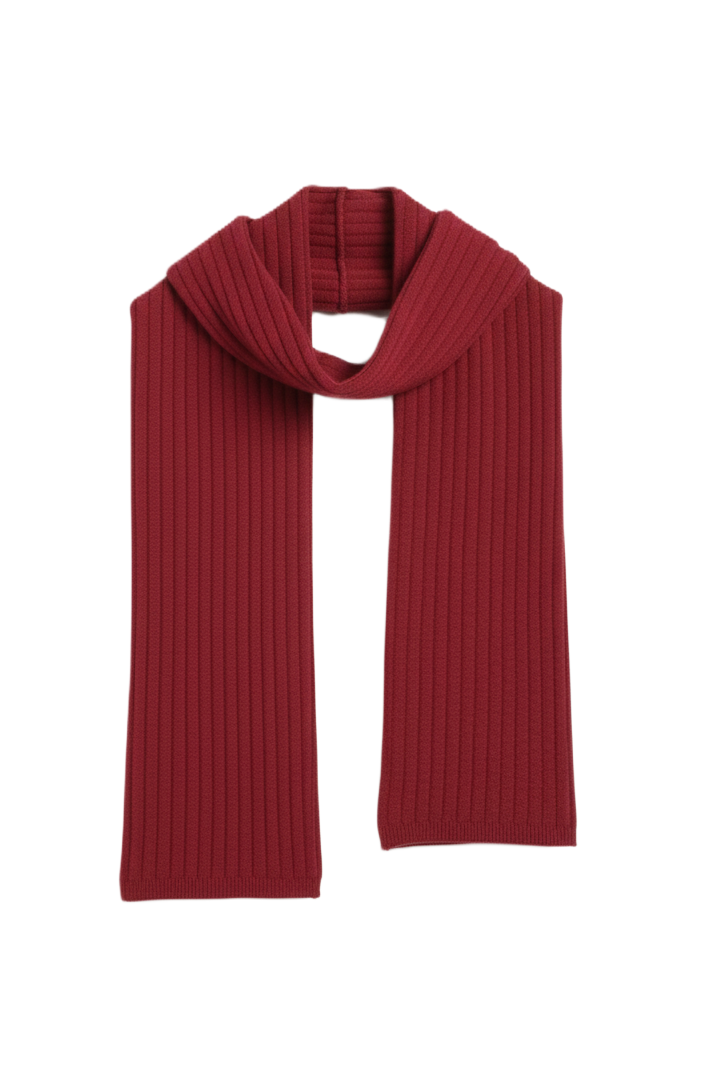 Ribbed Knitted Scarf