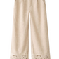 Embroidered Hem Pants