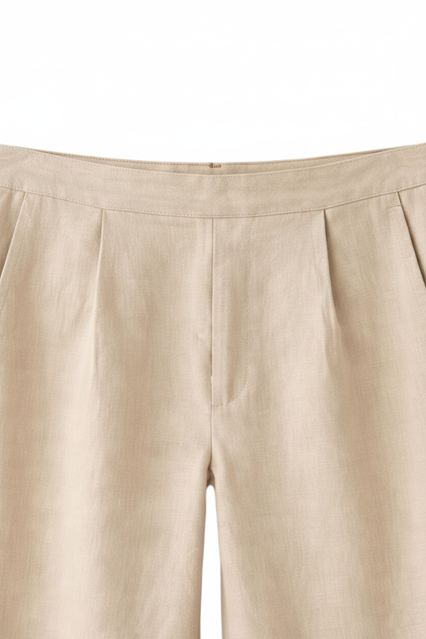 Embroidered Hem Pants