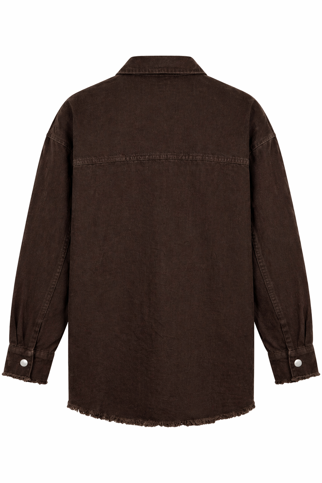 Frayed-Hem Denim Jacket