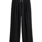 Contrast Double-Waistband Pants