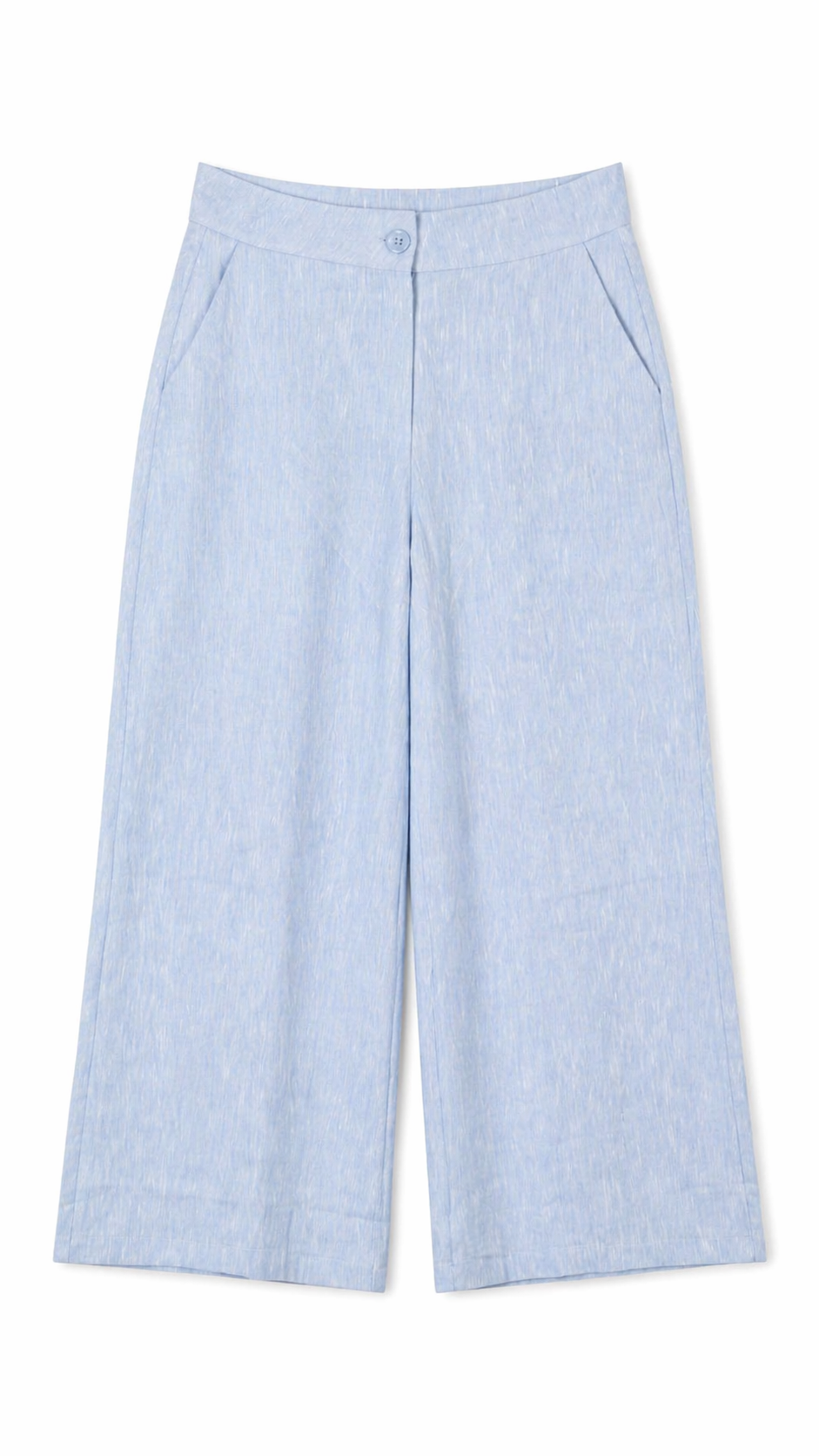 Buttoned Wide-Leg Pants
