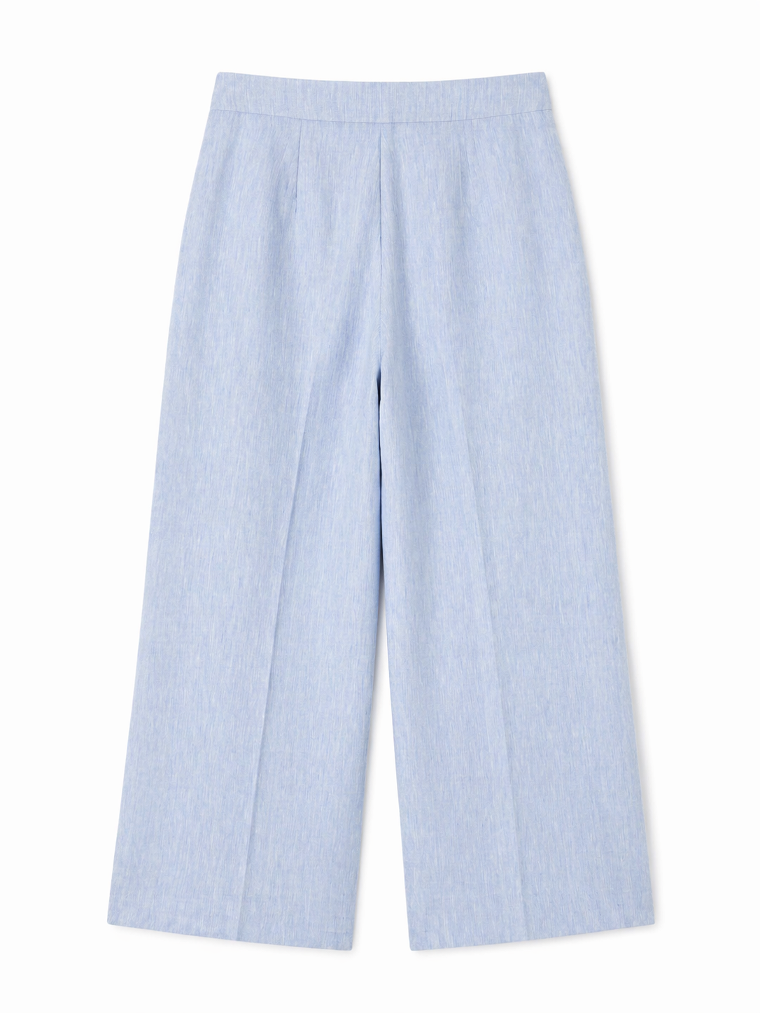 Buttoned Wide-Leg Pants