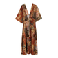 Patchwork Print Maxi Dress