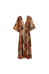 Patchwork Print Maxi Dress