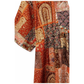 Patchwork Print Maxi Dress