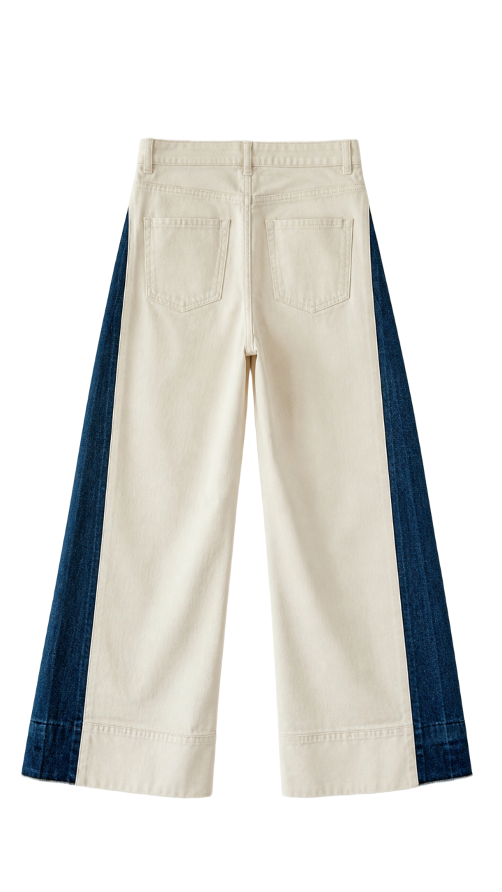 Contrast Side Panel Pants