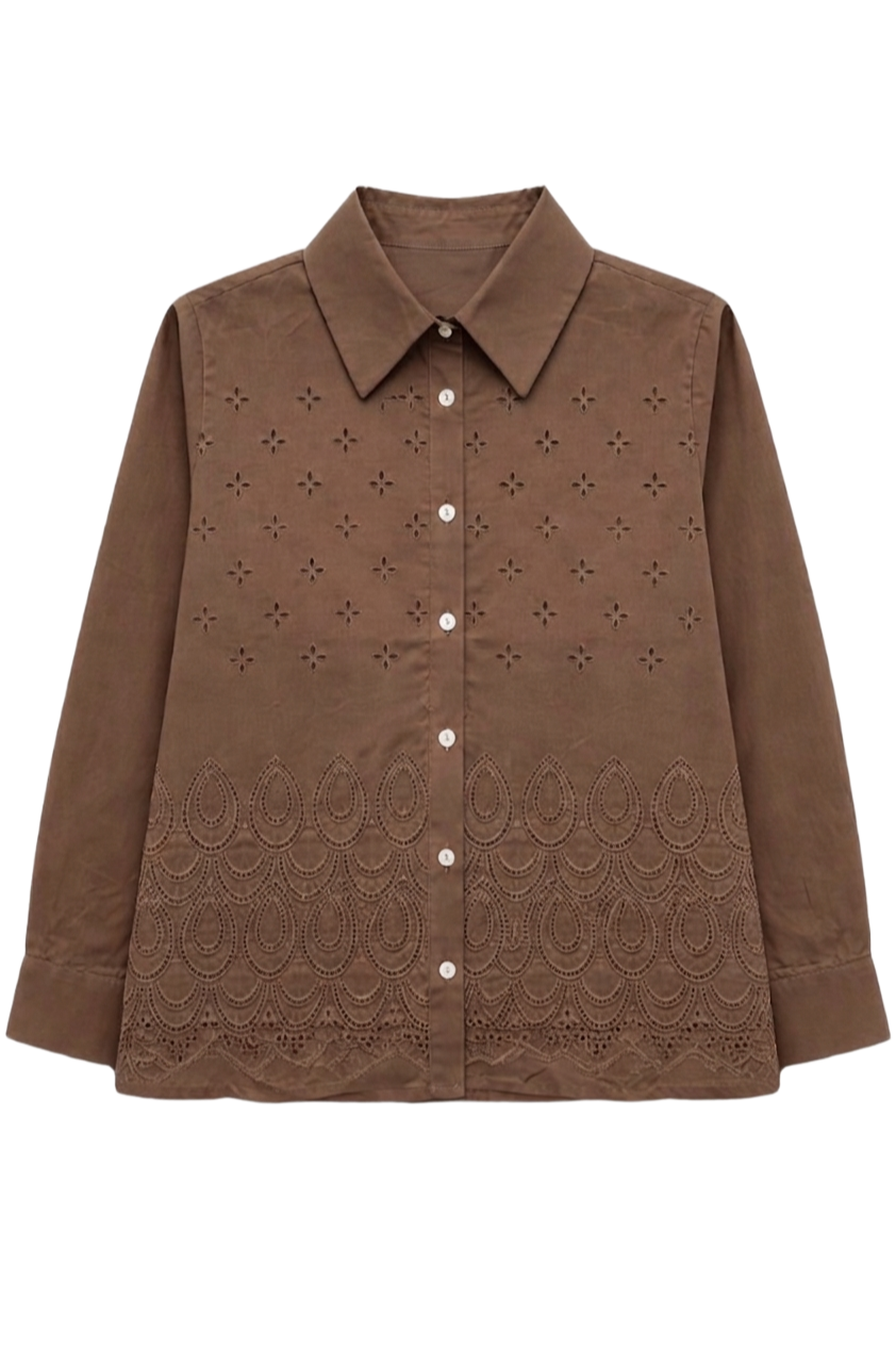 Eyelet Embroidered Shirt