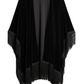 Fringed Velvet Kimono
