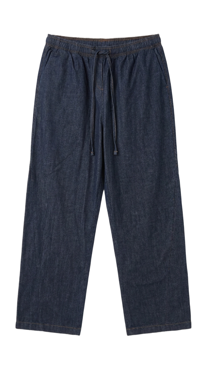 Denim Wide-Leg Pants