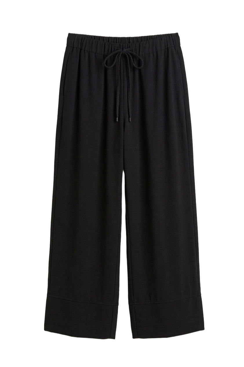 Relaxed Fit Wide-Leg Pants