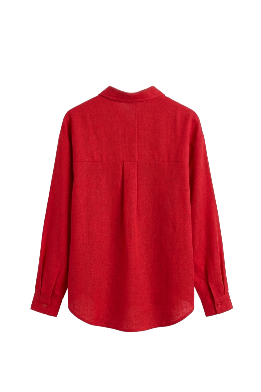 Dropped-Shoulder Relaxed Shirt