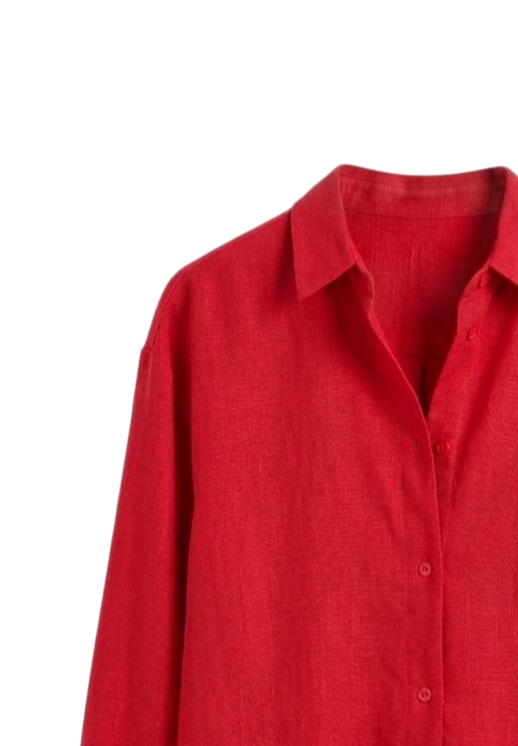 Dropped-Shoulder Relaxed Shirt