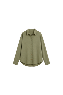 Dropped-Shoulder Relaxed Shirt