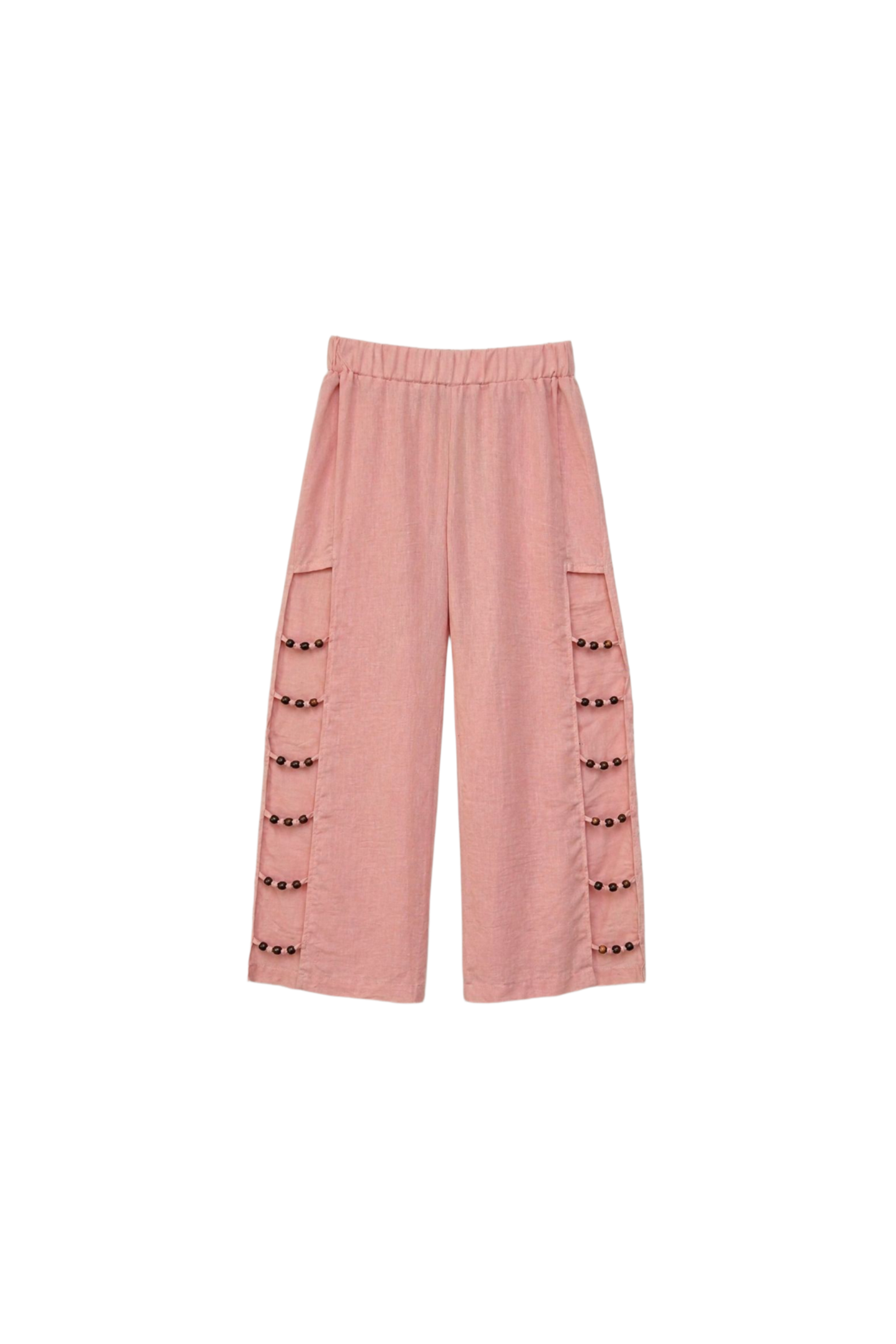 Beaded Cut-Out Pants