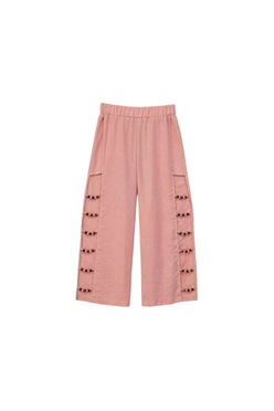Beaded Cut-Out Pants
