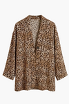 Relaxed Leopard Cardigan