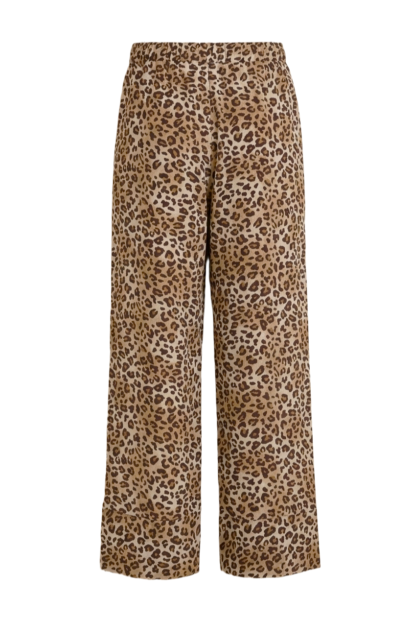 Leopard Pattern Drawstring Pants
