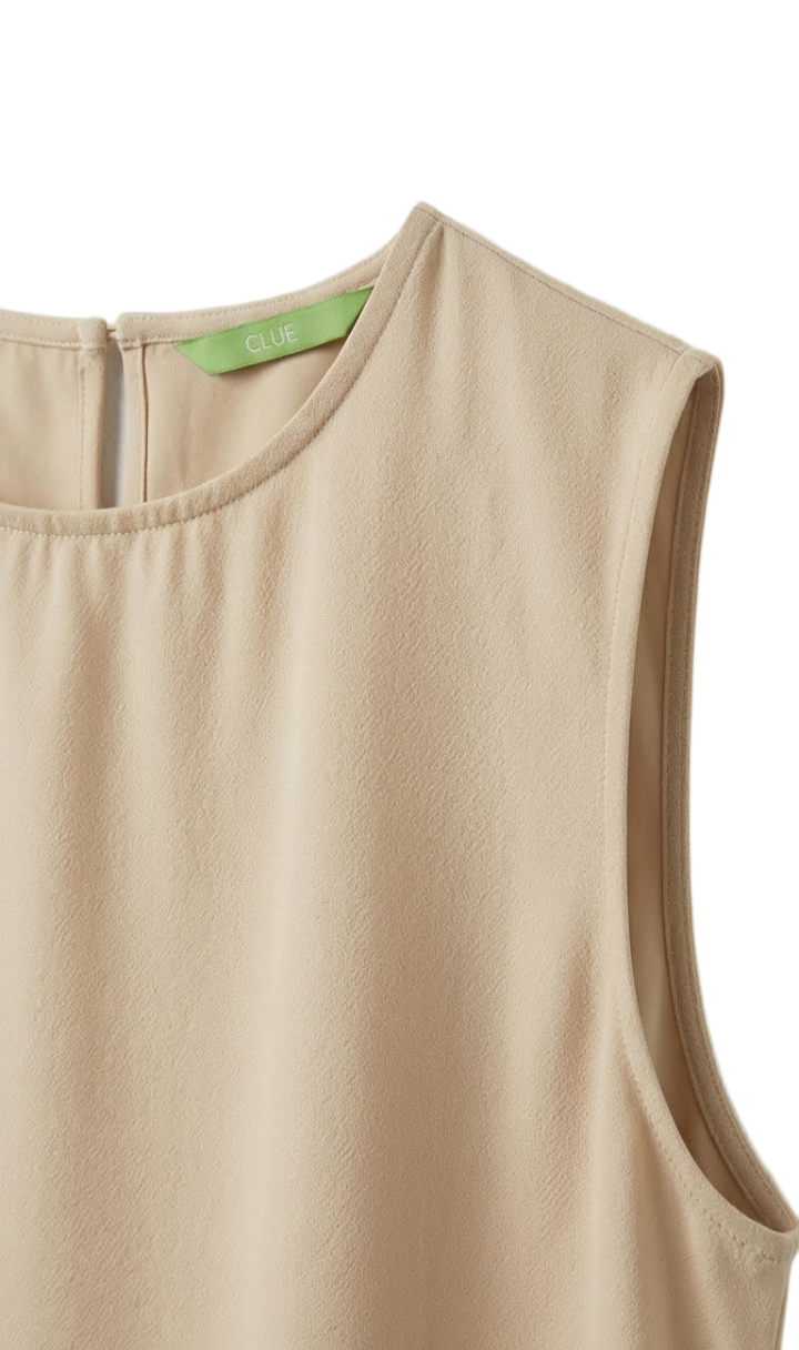 Sleeveless Viscose Blouse
