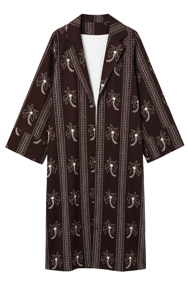 Palm-Print Kimono
