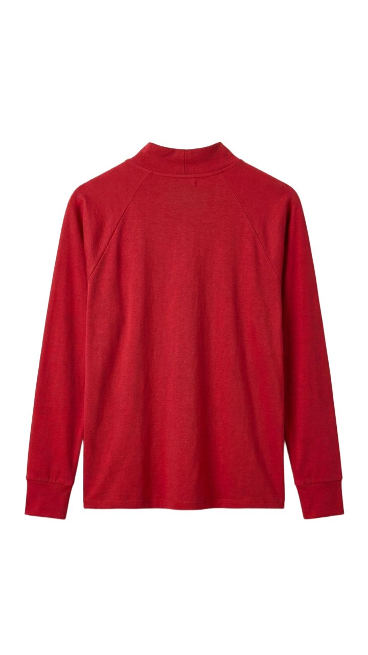 Mock Neck Blouse