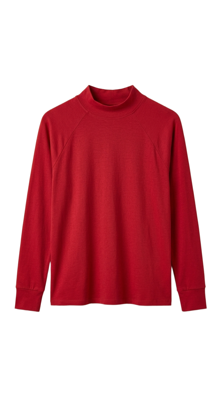 Mock Neck Blouse