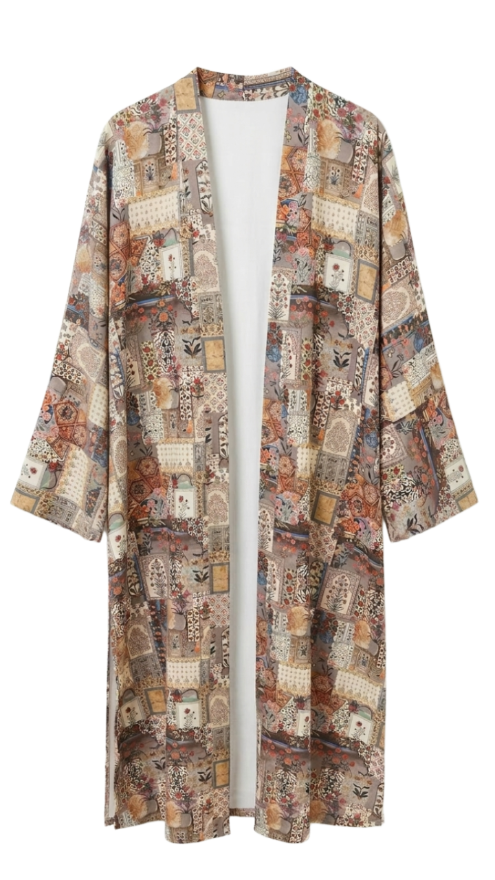 Patchwork Maxi Kimono