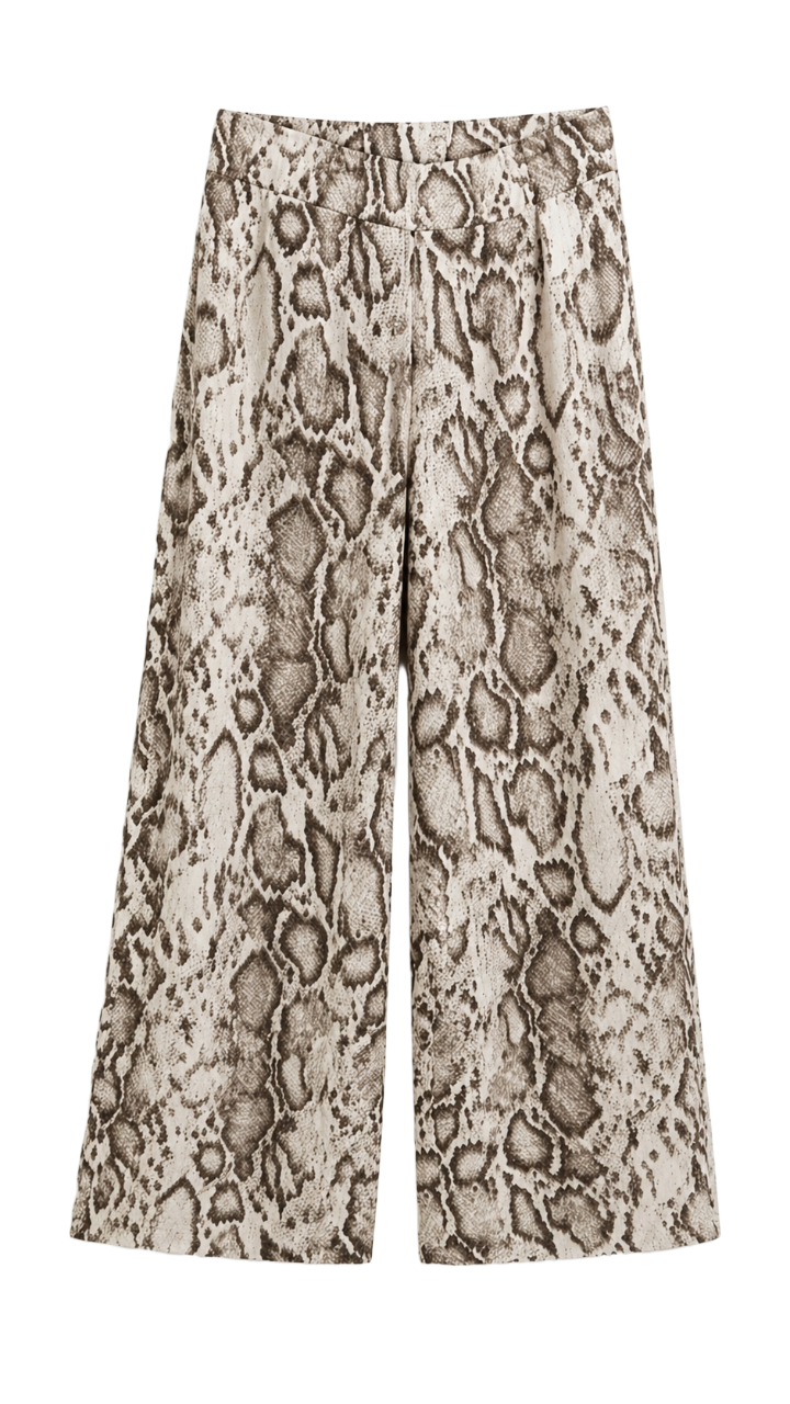 Snake-Print Pants