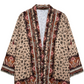 Mixed-Print Kimono