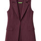 Pinstripe Tie-Back Vest