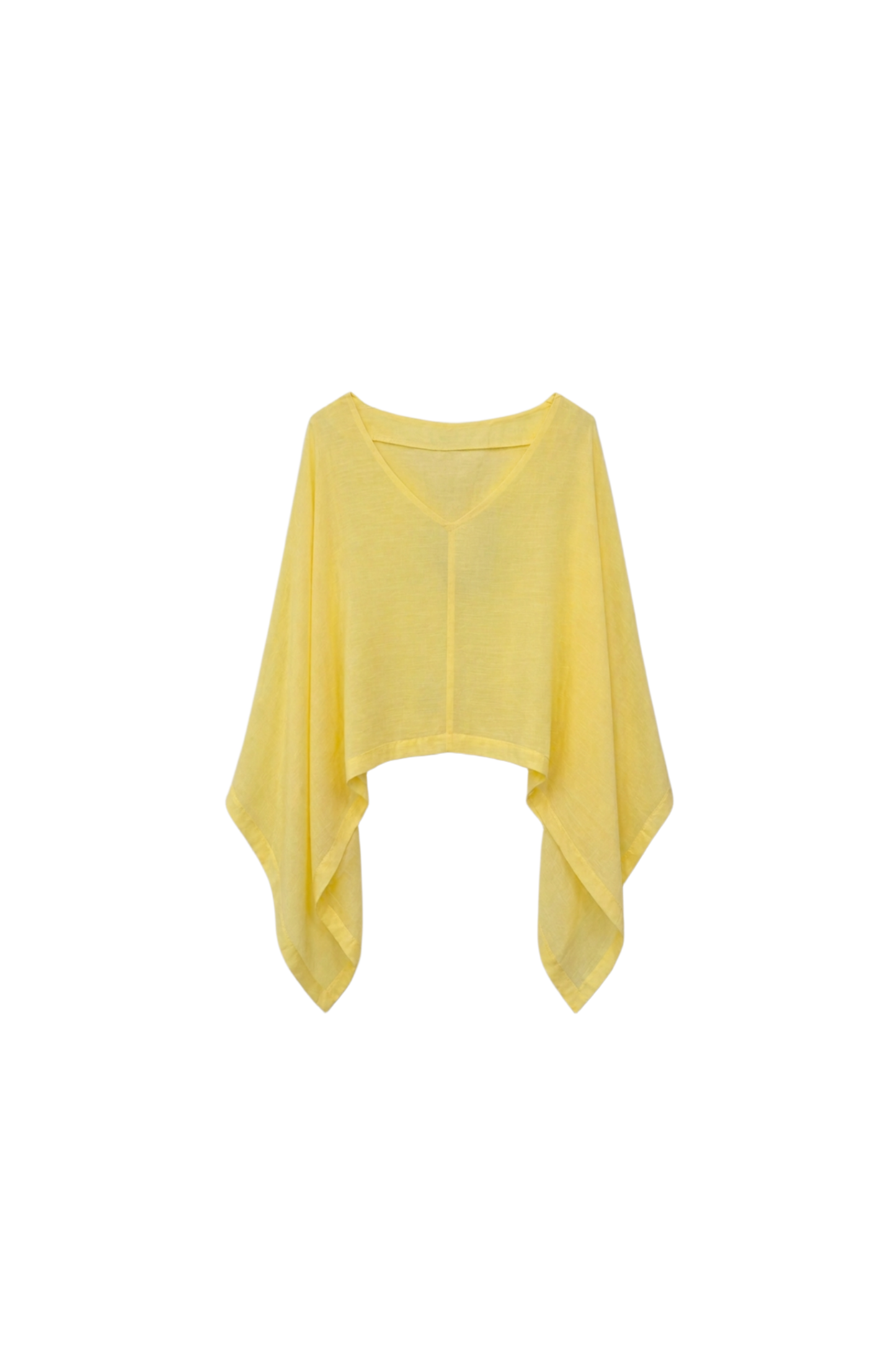 Draped Voile Poncho