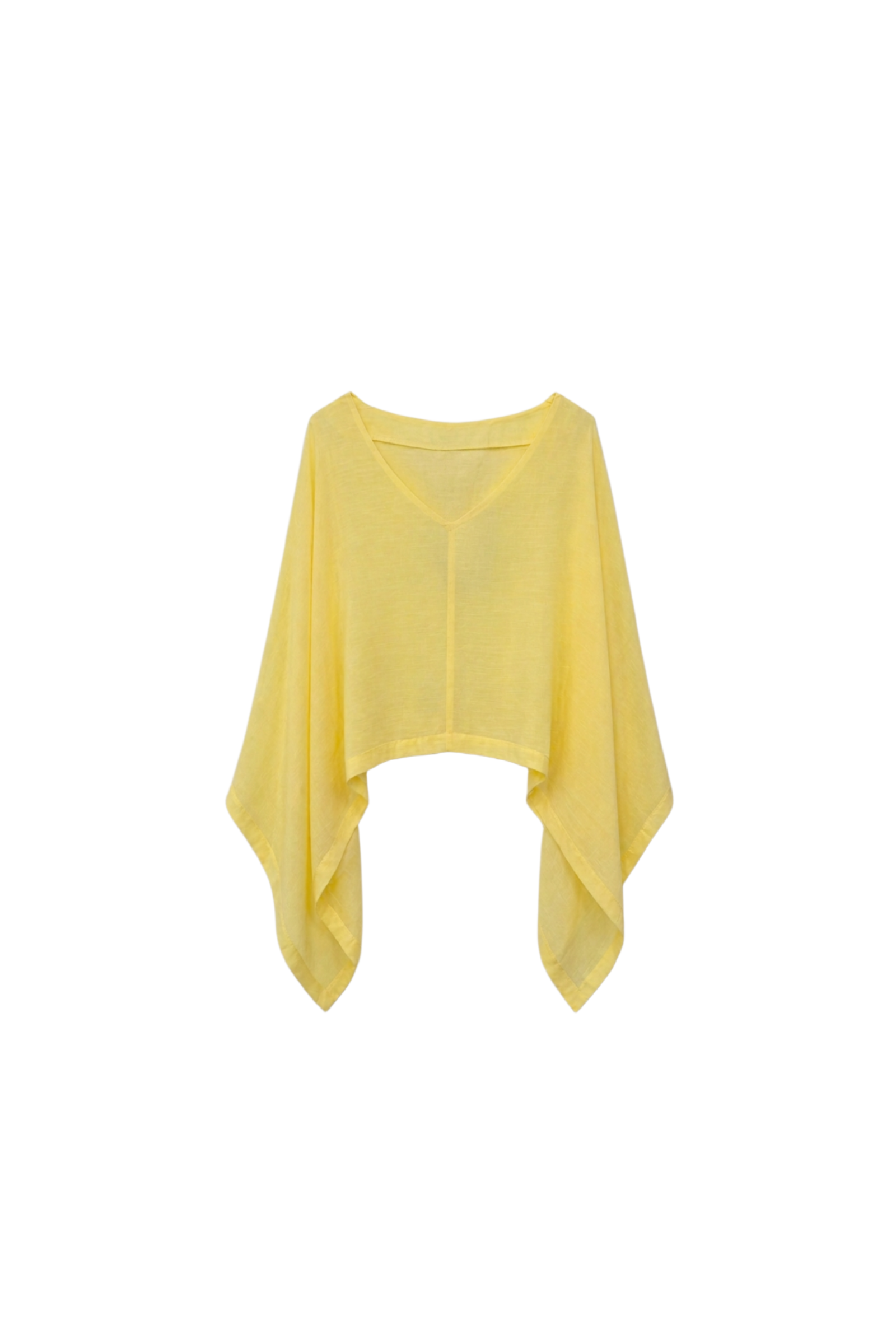 Draped Voile Poncho