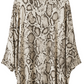 Relaxed Snake-Print Blouse