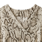 Relaxed Snake-Print Blouse