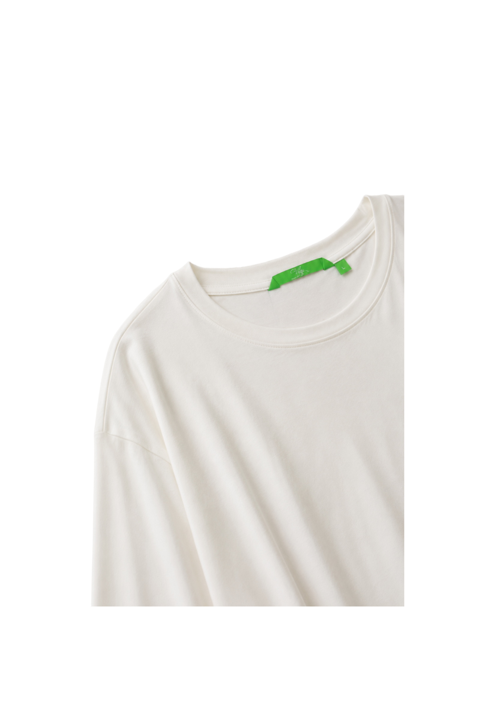 Relaxed Viscose Long Sleeve Basic Top